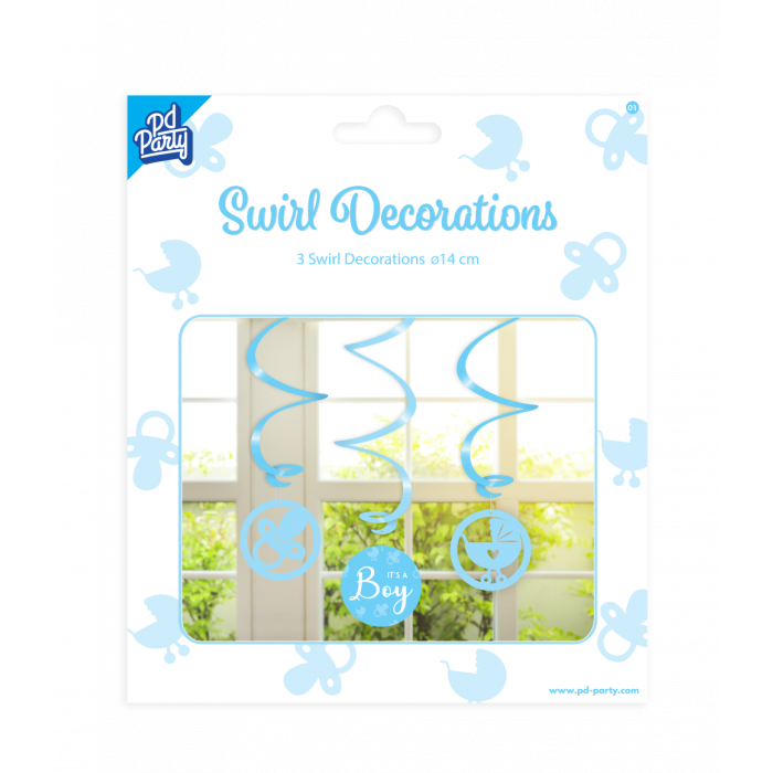 Swirl Decoratie - It’s a Boy!