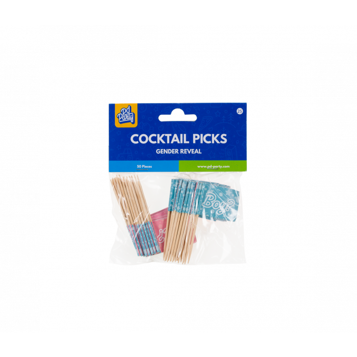 Cocktailprikkers - Gender reveal