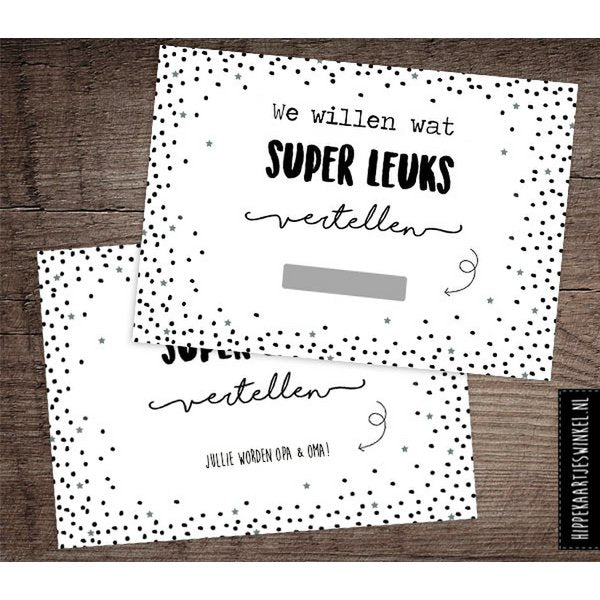 Kraskaarten - Jullie worden opa & oma