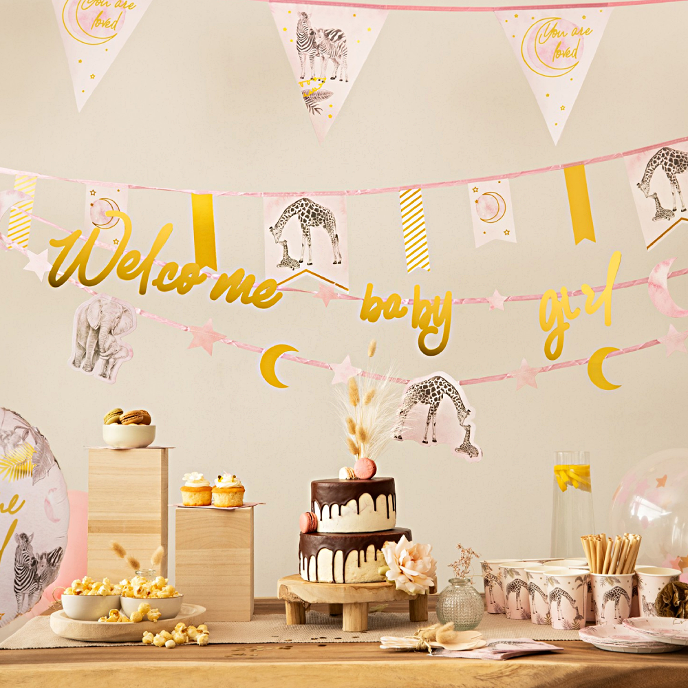 Vlaggenlijn Safari - Roze