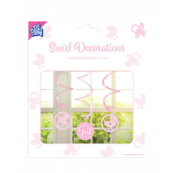 Swirl Decoratie - It’s a Girl!