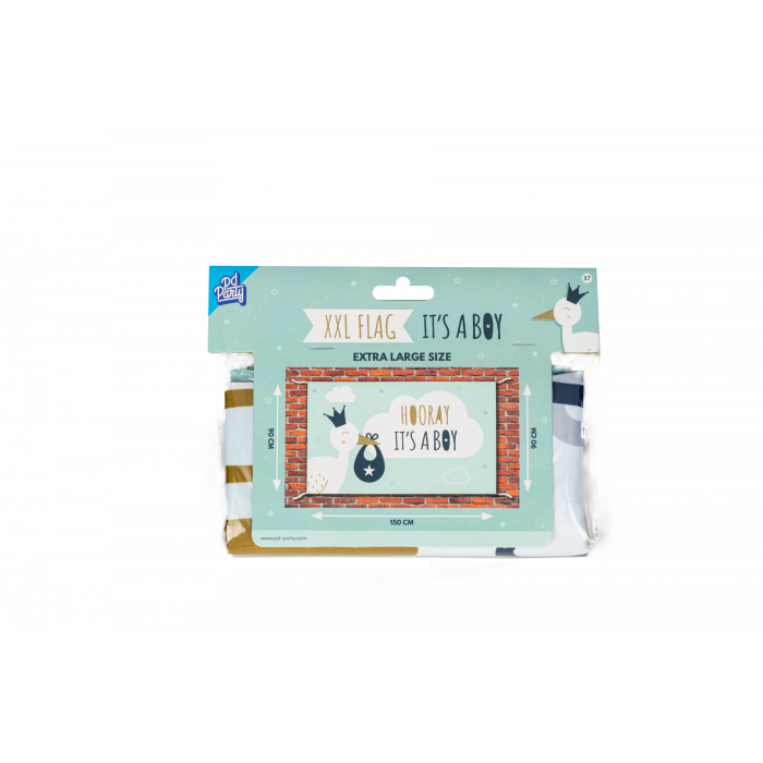 XXL geboortevlag - Newborn Baby Boy