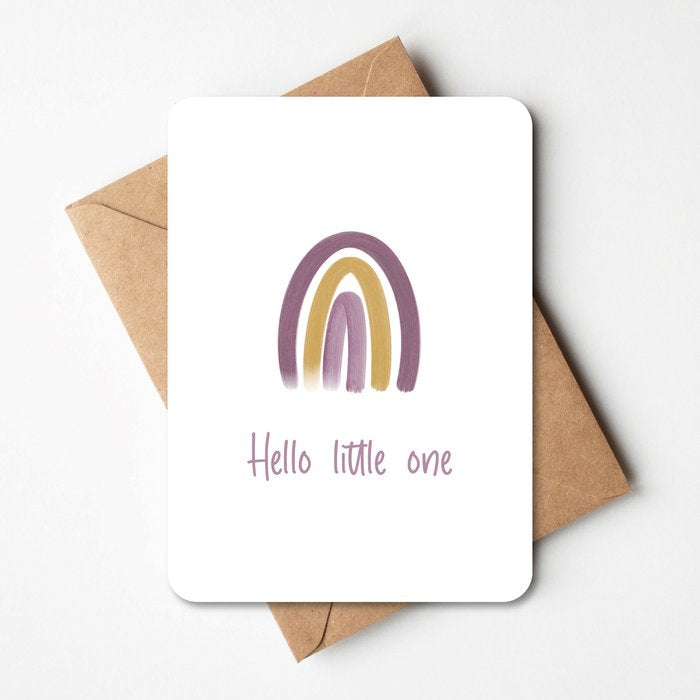 Wenskaart - Hello little one