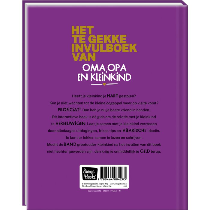 Het te gekke invulboek van oma, opa en kleinkind