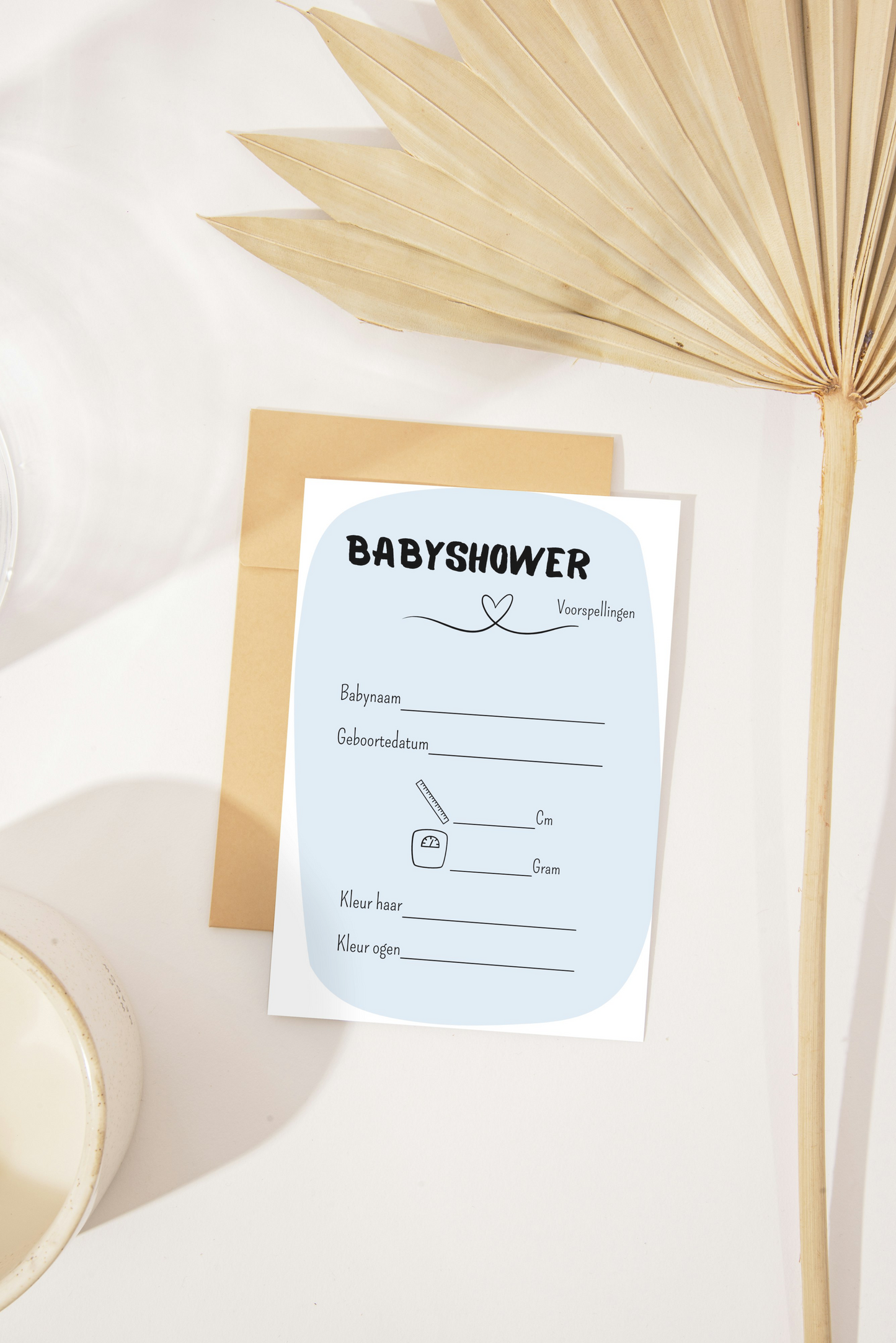 Babyshower invulkaarten | voorspellingskaarten