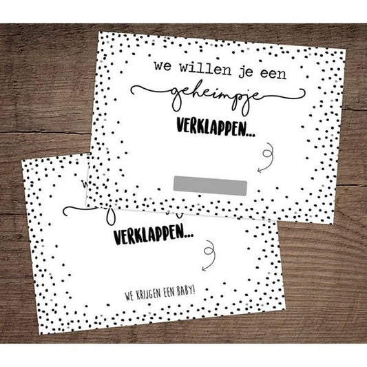 Kraskaarten - We krijgen een baby
