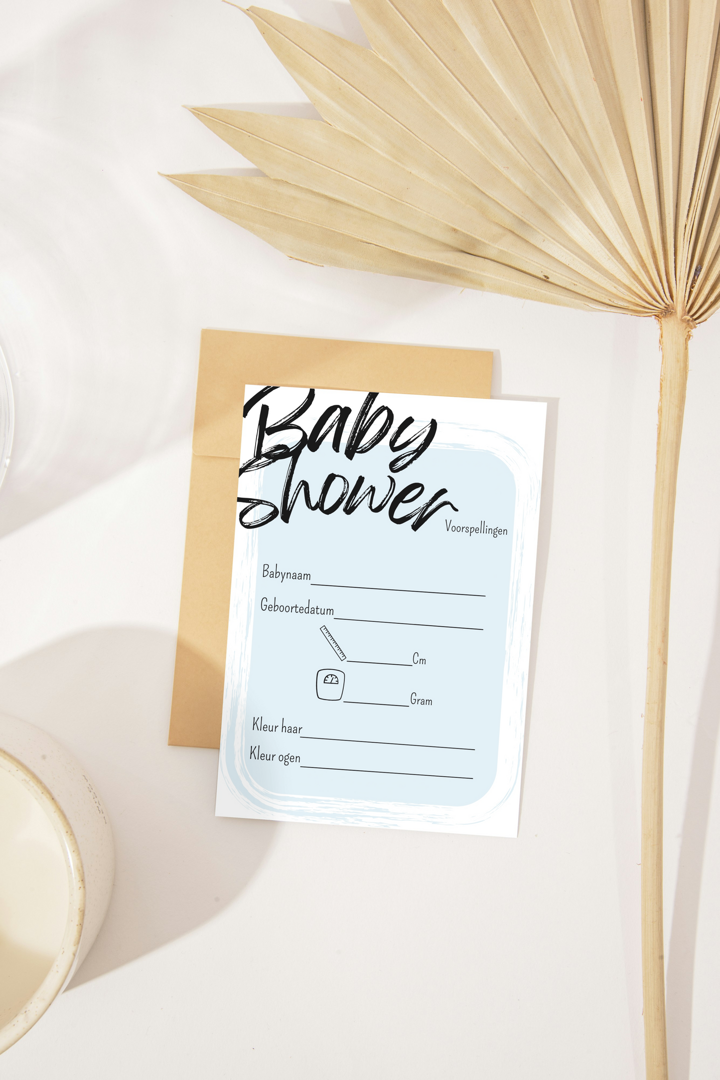 Babyshower invulkaarten | voorspellingskaarten