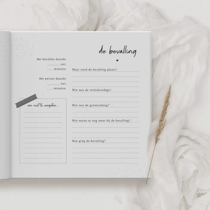 Fyllbooks Babyboek Mijn eerste jaar - Beige