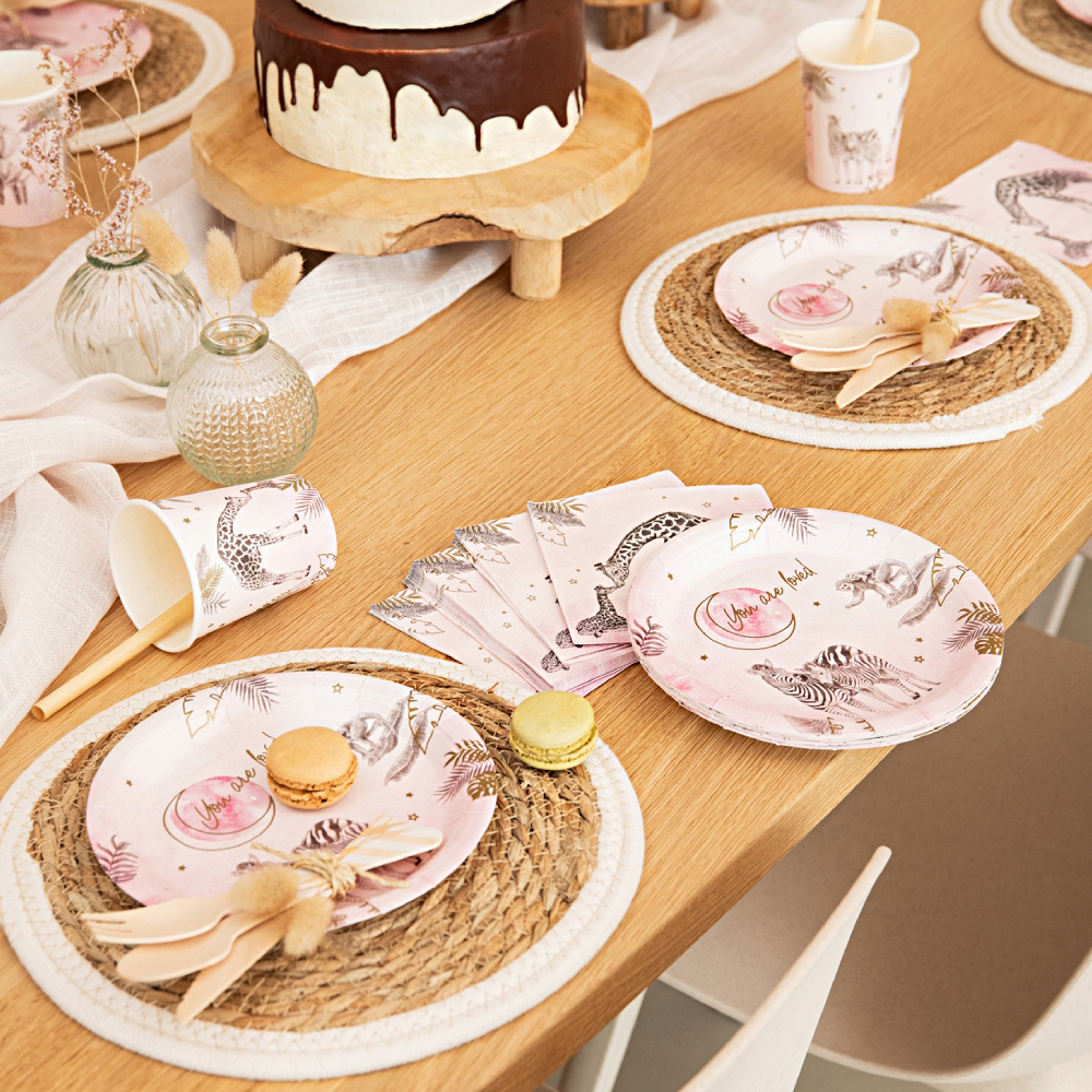 Servetten Safari - Roze