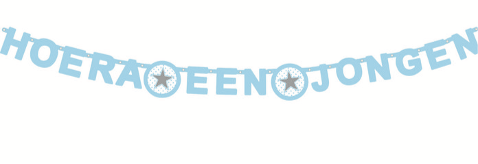 Wensletterlijn - Hoera een Jongen