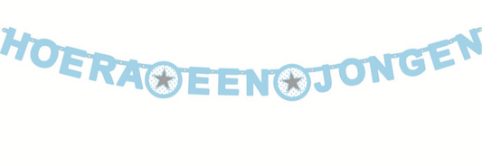 Wensletterlijn - Hoera een Jongen