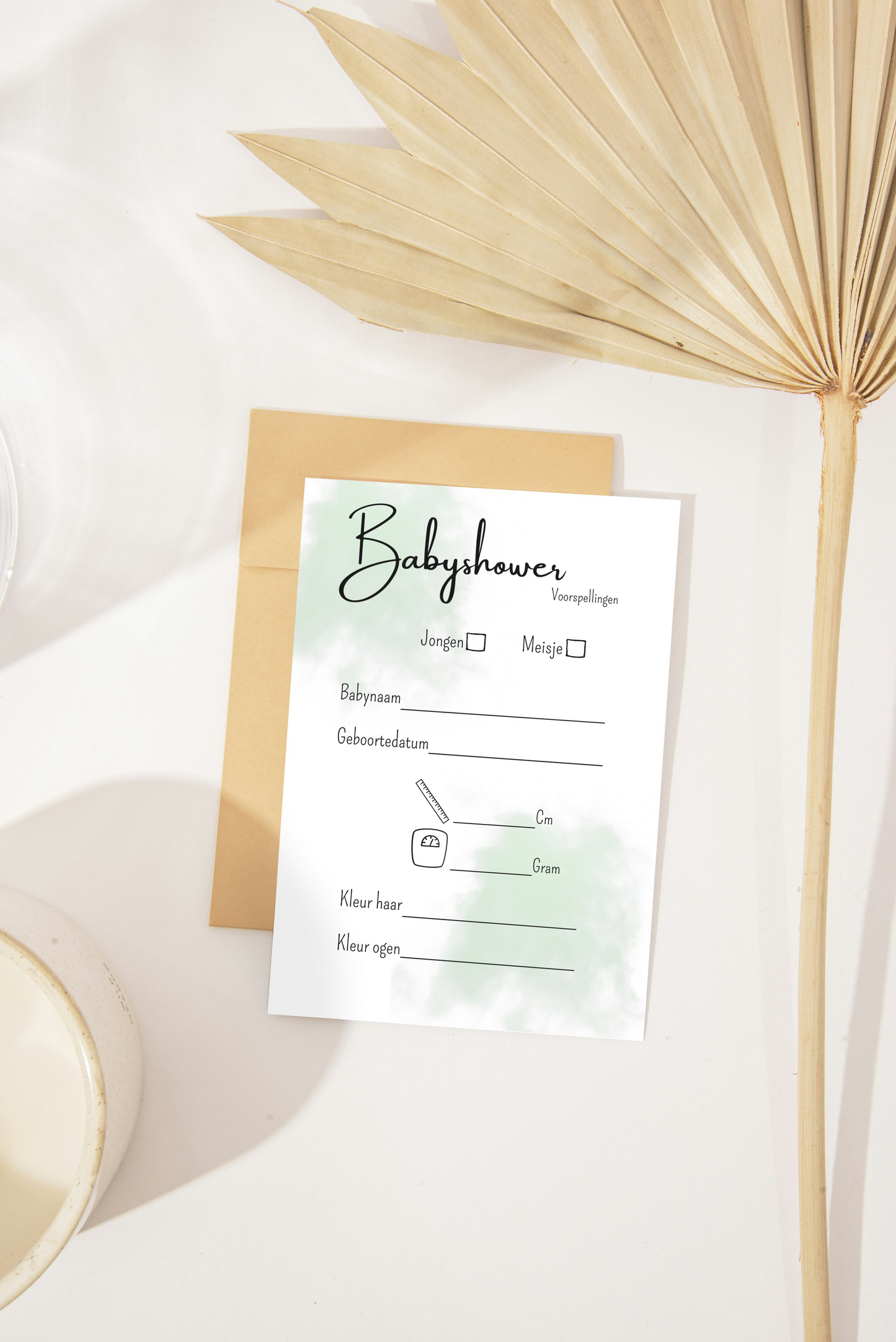 Babyshower invulkaarten | voorspellingskaarten