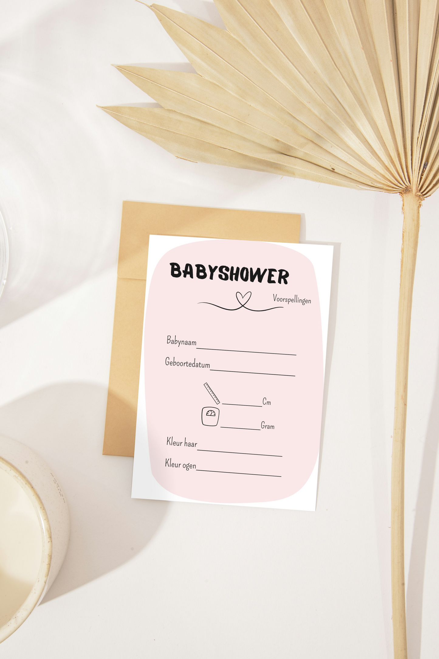 Babyshower invulkaarten | voorspellingskaarten