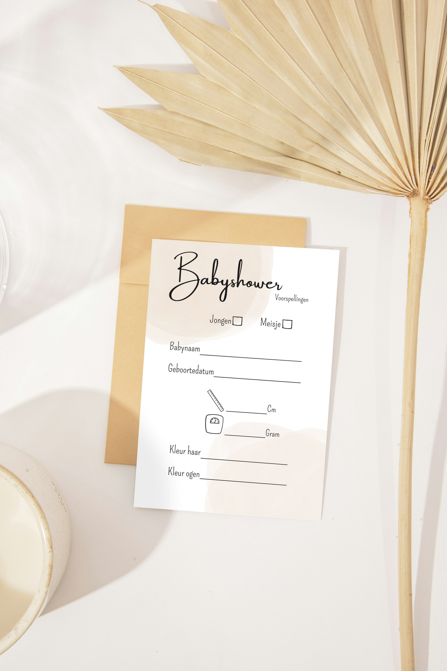 Babyshower invulkaarten | voorspellingskaarten