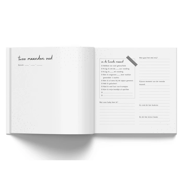 Fyllbooks Babyboek Mijn eerste jaar - Beige