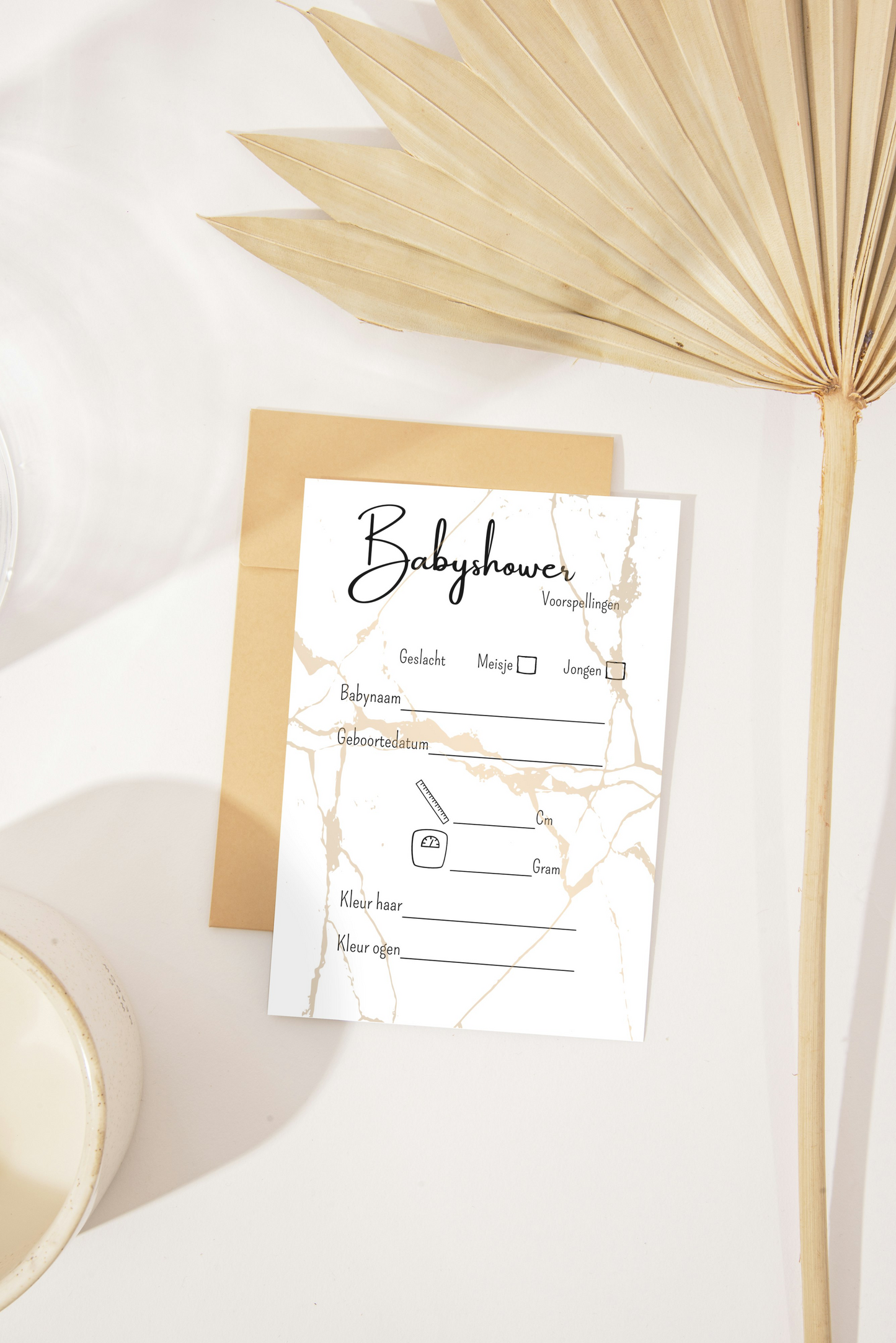 Babyshower invulkaarten | voorspellingskaarten