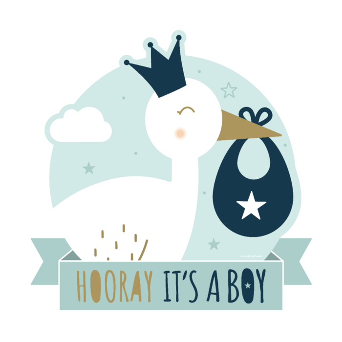 Huldeschild - Newborn Baby Boy