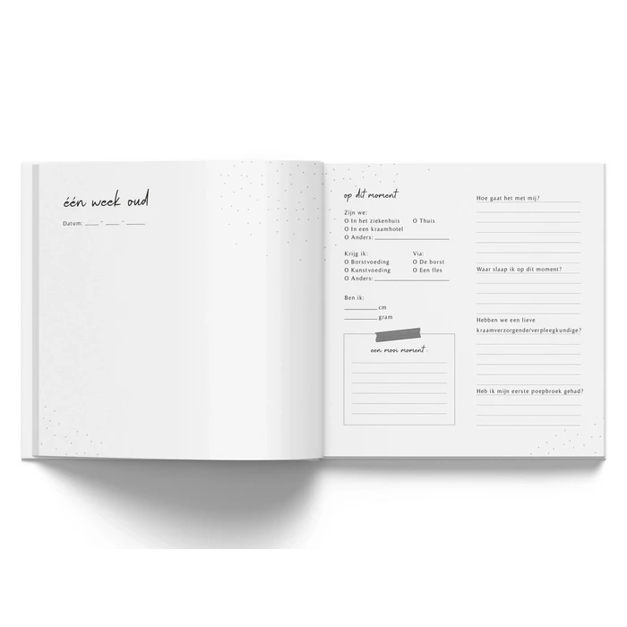 Fyllbooks Babyboek Mijn eerste jaar - Beige