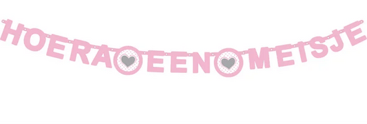 Wensletterlijn - Hoera een Meisje