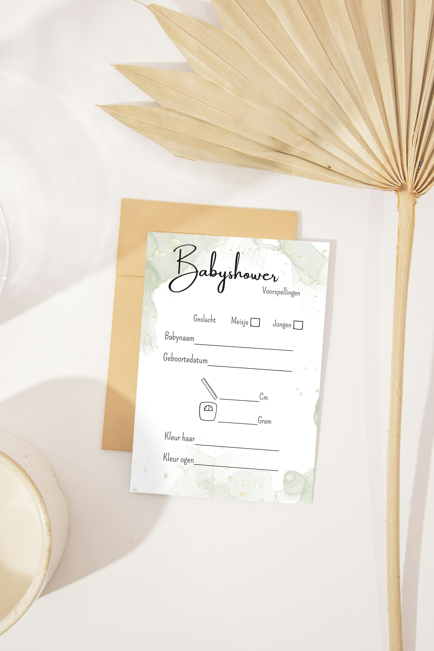 Babyshower invulkaarten | voorspellingskaarten