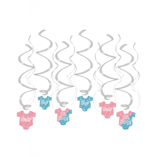 Swirl Decoraties - Gender reveal