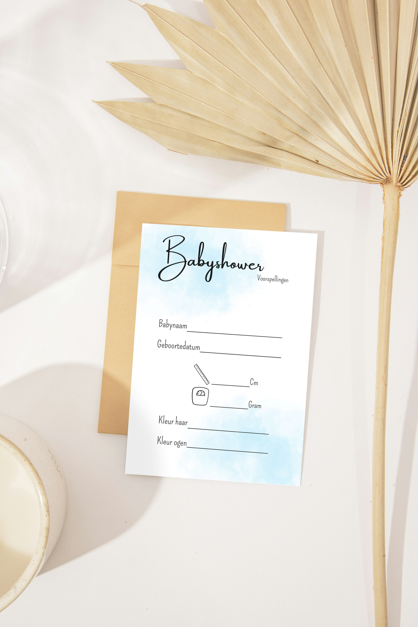 Babyshower invulkaarten | voorspellingskaarten