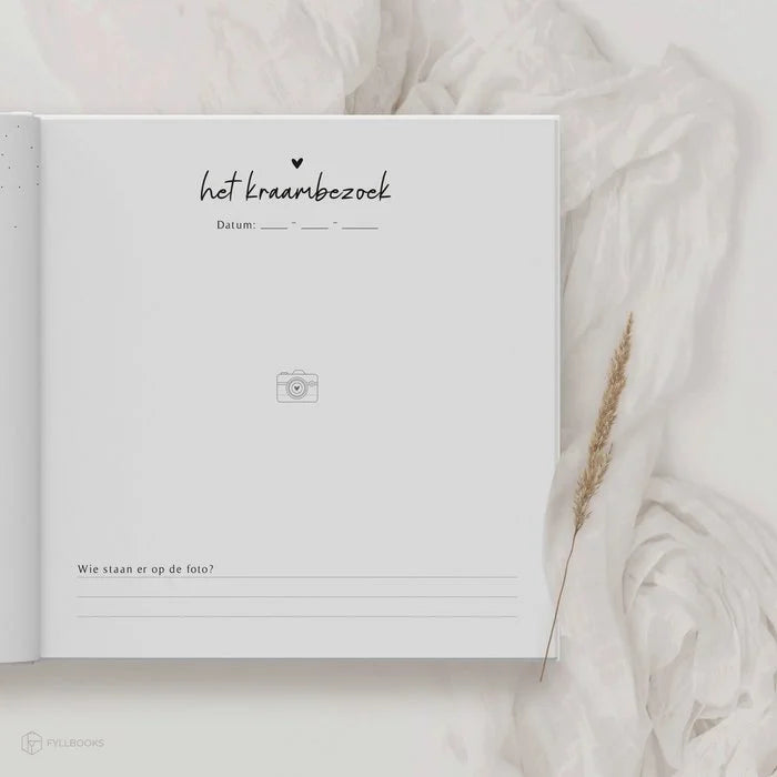 Kraambezoekboek - Beige