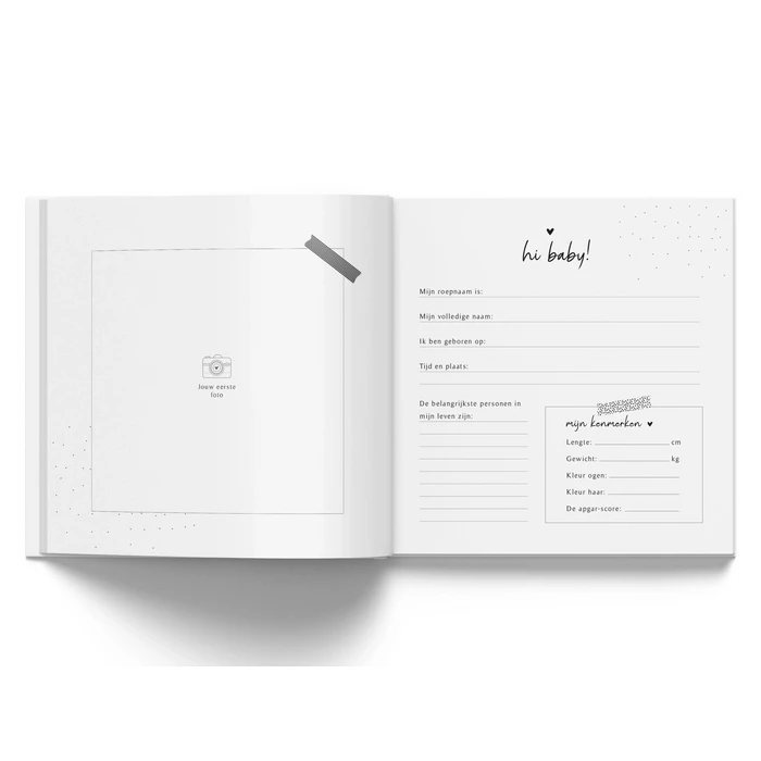 Kraambezoekboek - Beige